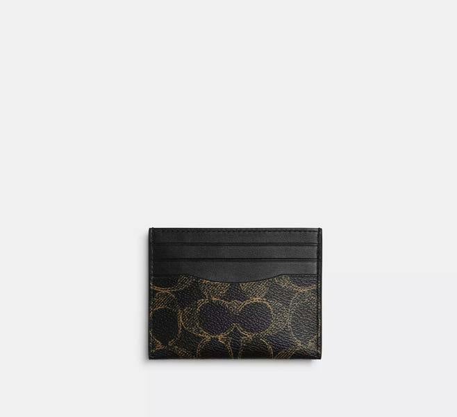 Coach Slim Id Card Case In Loved Signature Canvas