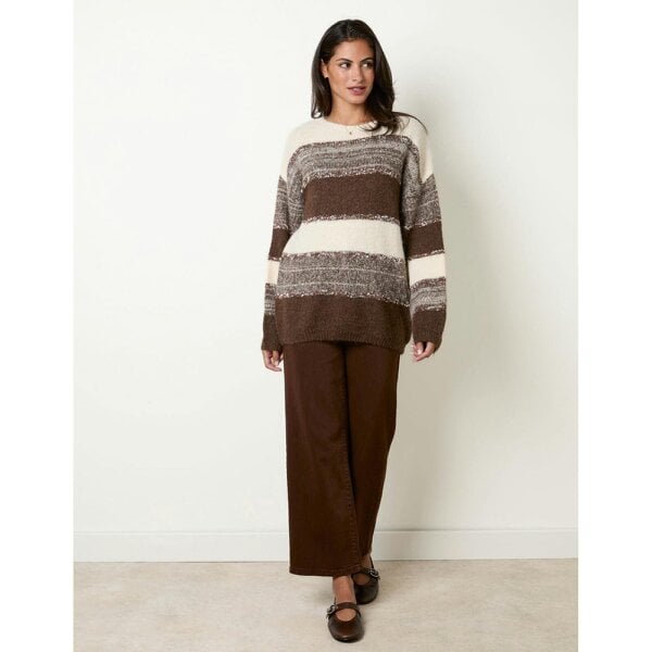 Blue Vanilla Stripe Knit Jumper