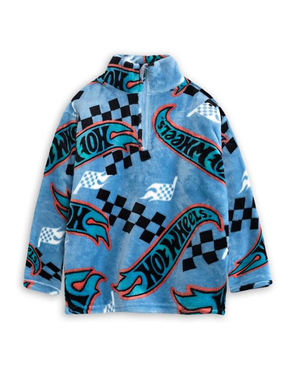 Vanilla Underground Hot Wheels Boys Multicoloured Racing Team Long Sleeve Long Leg Pyjama and Jumper 3 Piece Set
