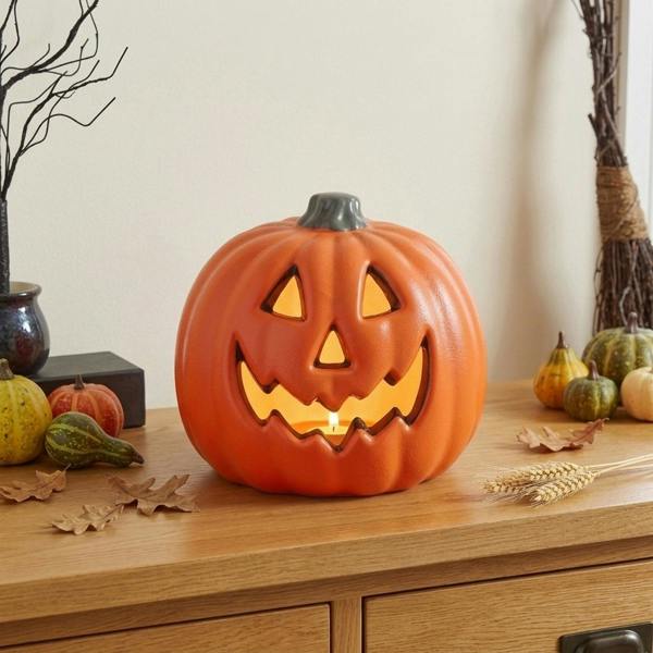 Garden Greatness Haunted Glowing Jack-O'-Lantern Pumpkin