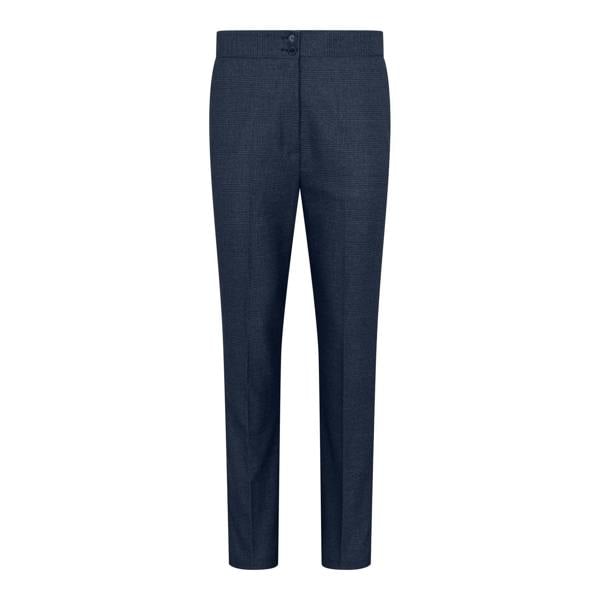 TruClothing Women's Navy Three-Piece Tailored Fit Suit in Prince of Wales Check