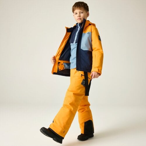 Dare 2B Kids Send It II Ski Jacket - Electric Orange/Navy