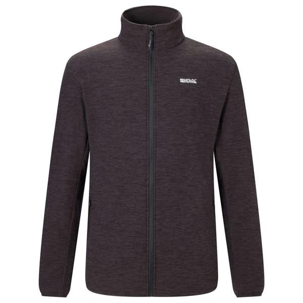 Regatta Mens Harrow Full Zip Fleece Jacket - Black Marl - 