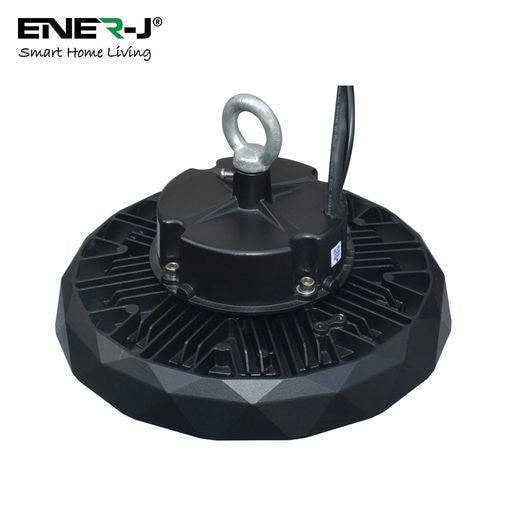 ENER-J 200W Pro UFO High Bay Light, 160 Lm/Watt, Power Adjustable (200W-160W-120W), CCT Adjustable, 1 Meter Output Cable, IP65, 5 Years Warranty