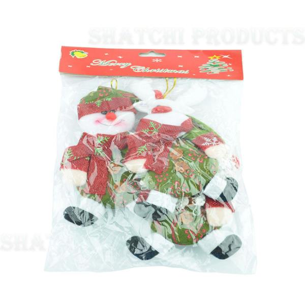 3 Pack Multicolour Handmade Teddy Christmas Hanging Decorations for Tree and Home Display image 4