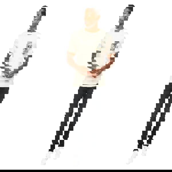 Crosshatch Mens Campbox T-Shirt - Off White - 