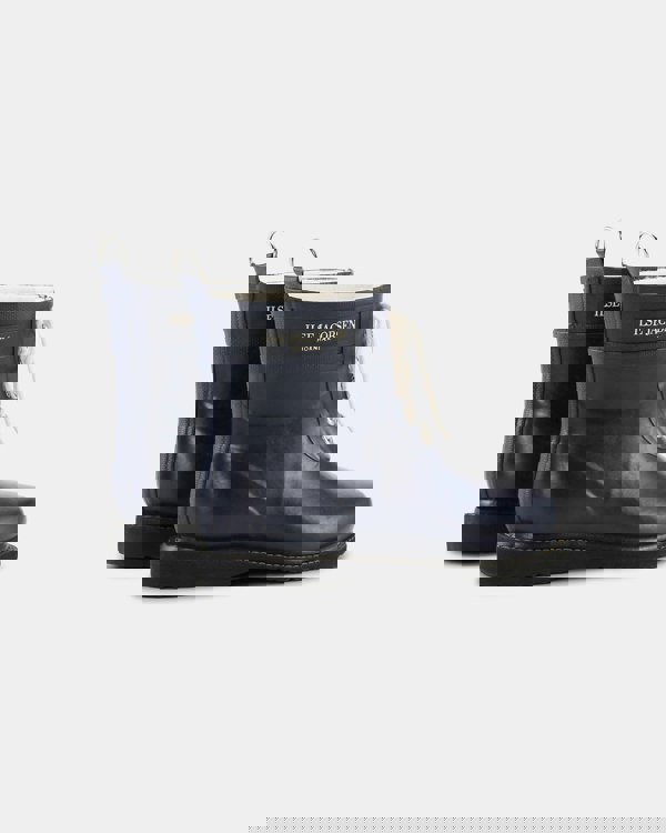 Ilse Jacobsen Rub Womens Laced Short Rubber Boots - Dark Indigo 660