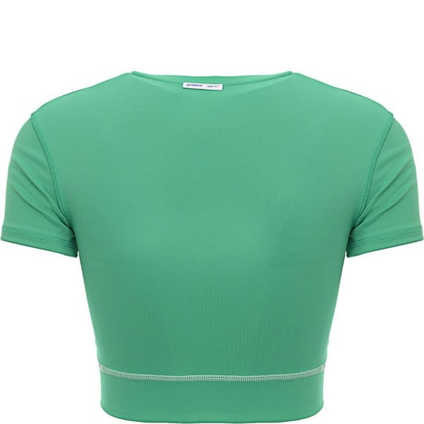 Reebok x Prince Womens retro crop t-shirt in green