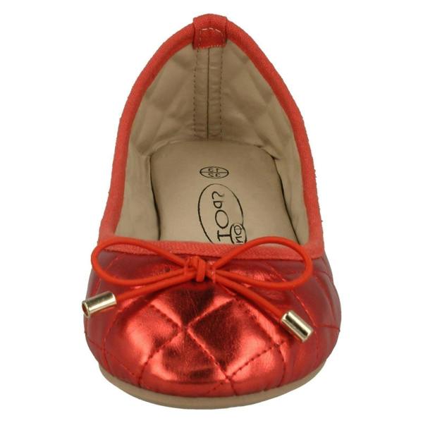 Spot On Girls Spot On Flat Quilted Ballerinas