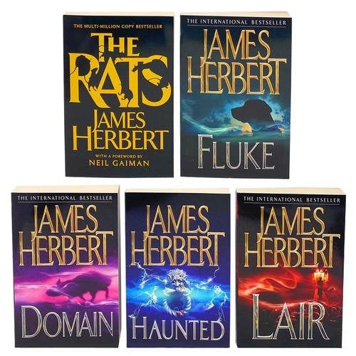 Macmillan James Herbert Collection 5 Books Set (The Rats, Lair, Domain, Haunted, Fluke)