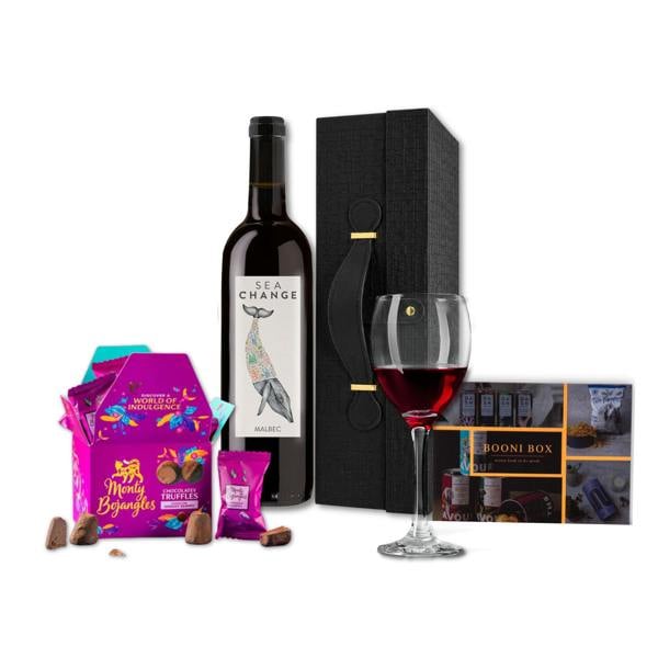 Booni Box Wine and Truffles Gift Set