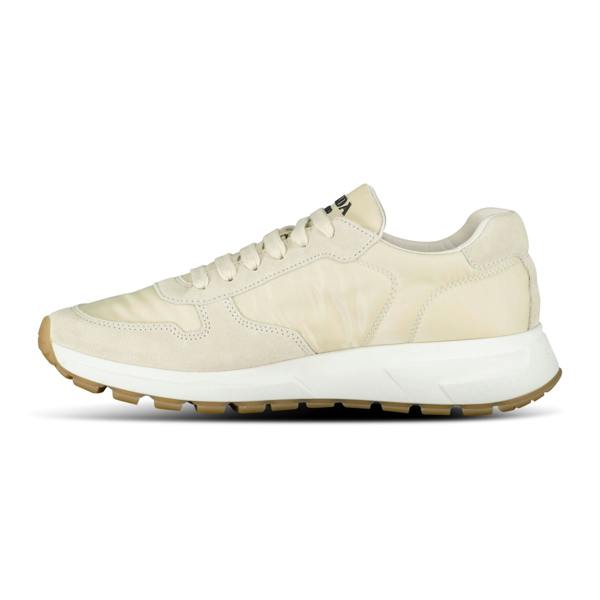 Prada Prax 2.0 Re-Nylon & Suede Sneakers Beige - chancefashionco