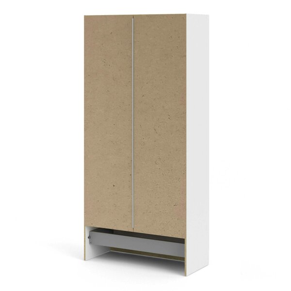 Wyld Haus Berlin White Slim 2 Door Bedroom Wardrobe 1 Drawer