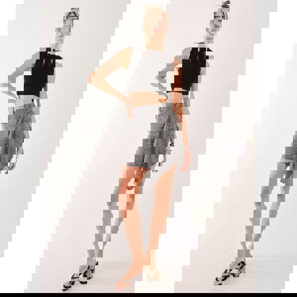 Pink Vanilla Draped Mini Skirt