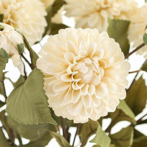 Wyld Haus Set of 3 Artificial Flowers White Dahlia Stems