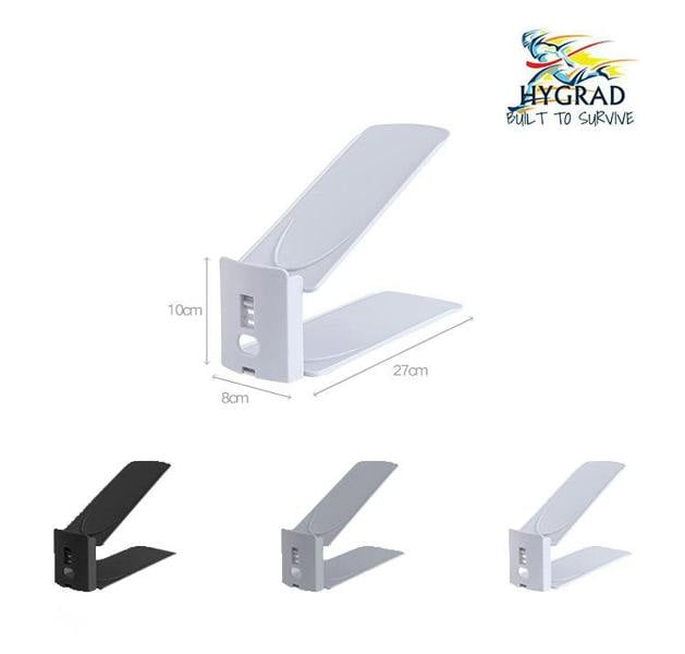 HYGRAD BUILT TO SURVIVE 12x Shoe Slots Organizer Wardrobe Stacker Space Saver Rack Holder Adjustable UK