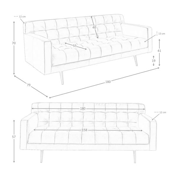 Angel Cerdá Chester sofa in dark brown leather 6224/6225