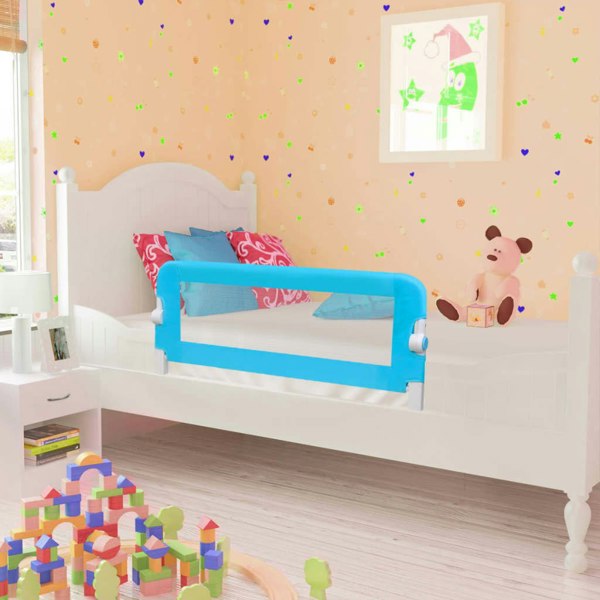 Berkfield Toddler Safety Bed Rail 102 x 42 cm Blue