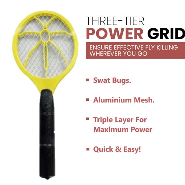 Generise Electric Bug Zapper (Yellow with Black Handle)