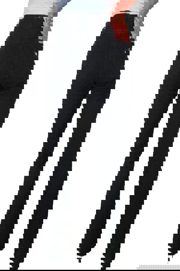 Paulo Due Womens Raw Hem Flared Denim Jeans