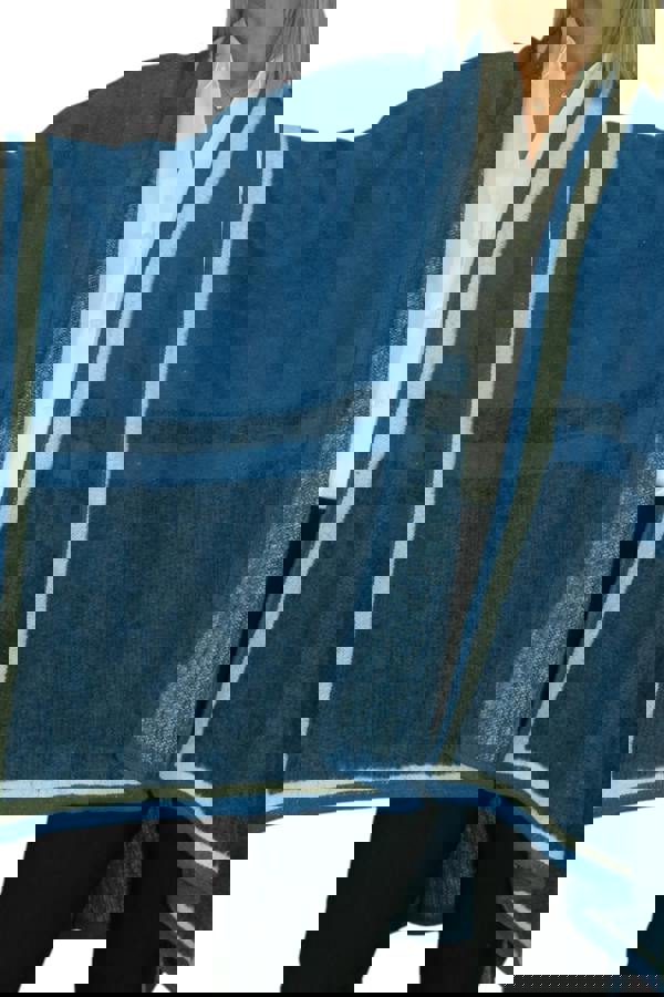 Paulo Due Soft Knitted Longline Knit Poncho Cape