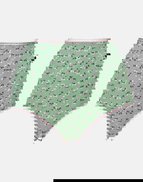 British Boxers Multipack! 4 Pairs of Women's Bamboo Full Briefs – Juniper