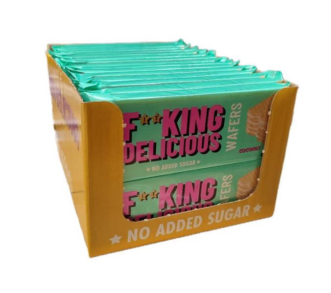 Allnutrition Fitking Delicious Wafers, Coconut - 32 x 80g