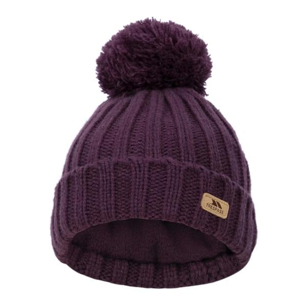 Trespass Childrens/Kids Thorns Bobble Hat - Potent Purple - 