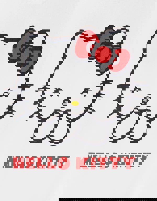 Hello Kitty Womens White Classic Short Sleeved T-Shirt