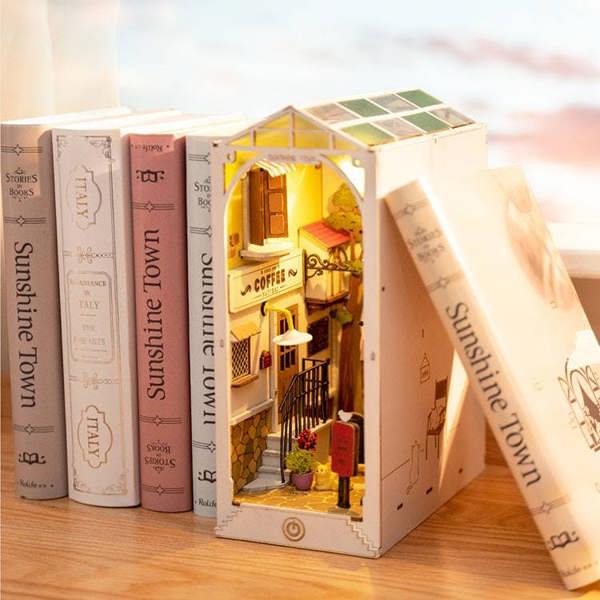 Dyzi 246 Piece Sunshine Town Book Nook 3D Wooden Puzzle