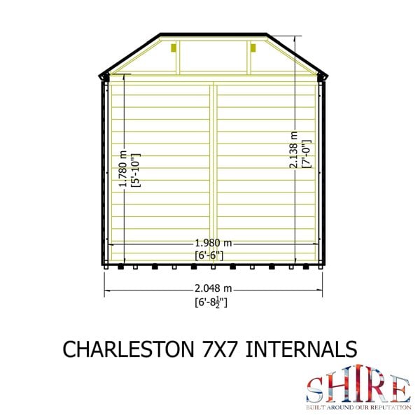 Shire Charleston Summerhouse Hipped Roof - Best Shed