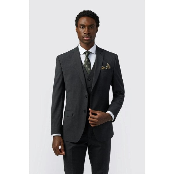 Alexandre Silver Alexandre Tailored Fit Grey Donegal Jacket