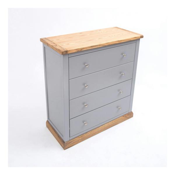 Cabinet Bits Biccari 4 Drawer Chest of Drawers Chrome Knob