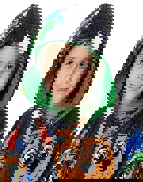 Paw Patrol Boys Grey Chase All-Over Print Blanket Hoodie