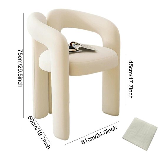 Havendro Modern makeup chair, shoe-changing stool, minimalist bedroom dressing stool