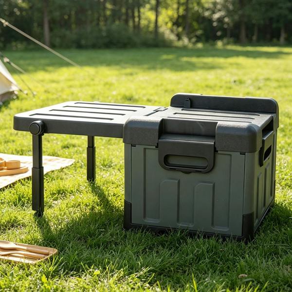 Gr8 Garden 55L Foldable CampingGr8 Garden 55L Foldable Camping Storage Box Chair Table 3 in 1 Storage Box Chair Table 3 in 1