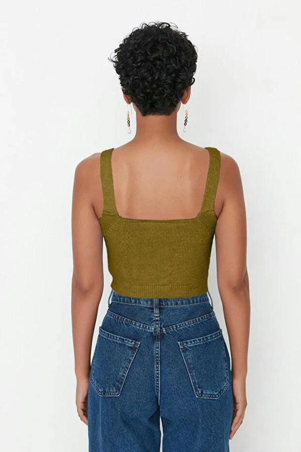 WOVCOR 2-Piece Crop Soft-Textured Knit Blouse-Cardigan Set