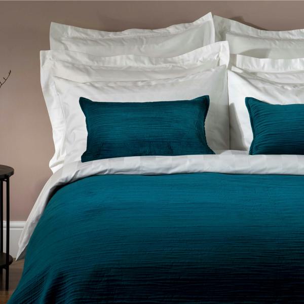 Textured Velvet Small Rectangle Cushion Cover - cotton, styled in a bedroom | Soak and Sleep