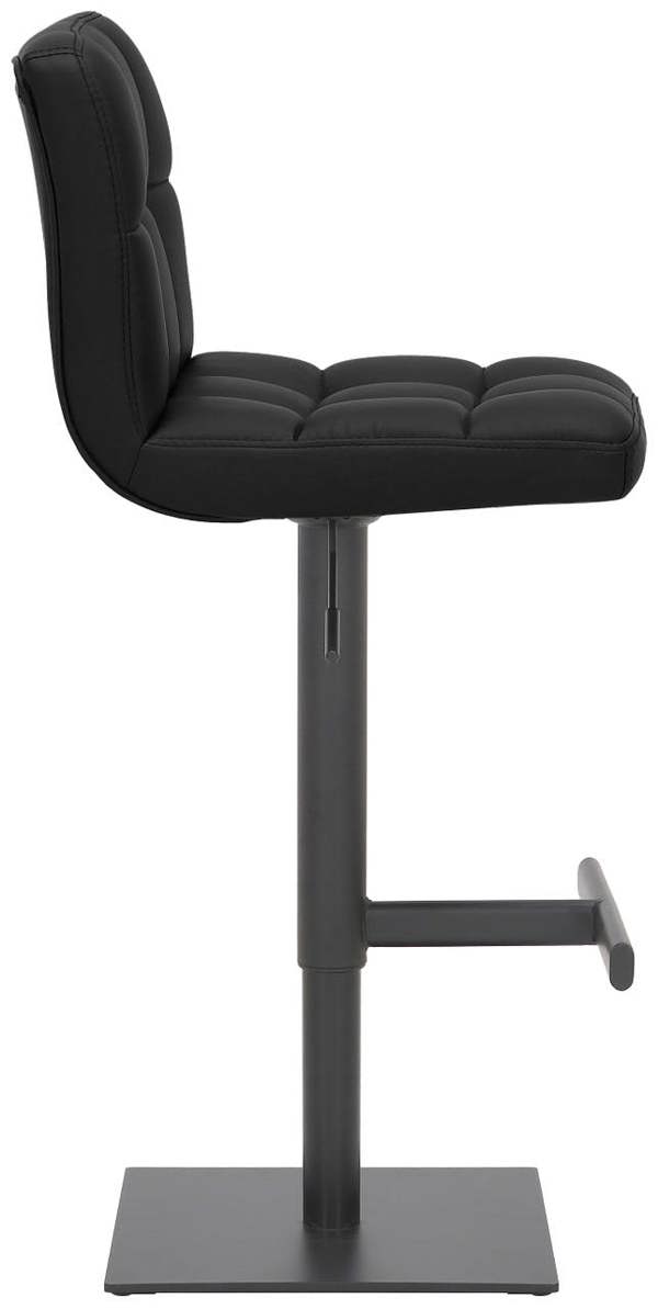 Lamboro Deluxe Allegro Bar Stool, Luxury frame in Matt black with Weighted Base , Kitchen Bar Stool, Black