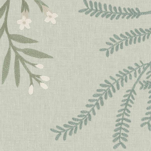 Next Sage Stitch Floral Wallpaper
