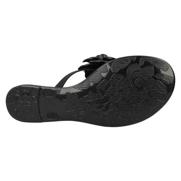 Spot On Ladies Spot On Flat Jelly Toepost Sandals