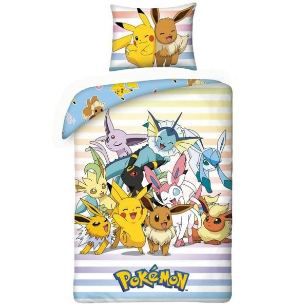 Pokemon Cotton Duvet Cover Set - Multicoloured