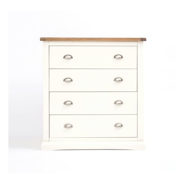Cosenza 4 Drawer Chest of Drawers Chrome Cup Handle