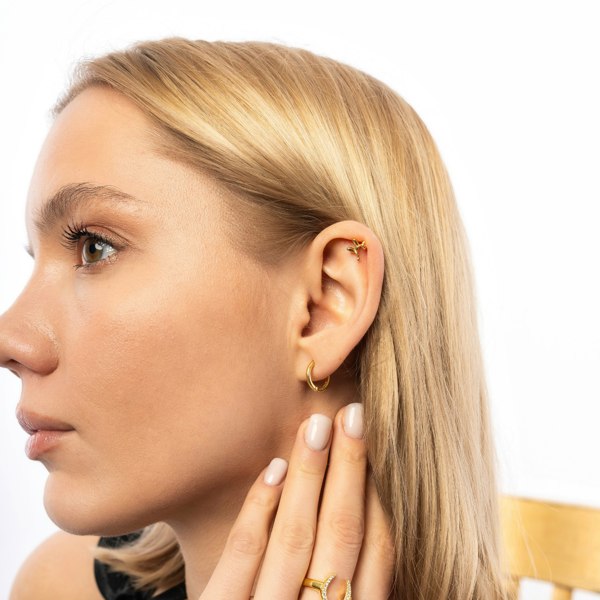Spero London Sterling Silver Hoop Earrings