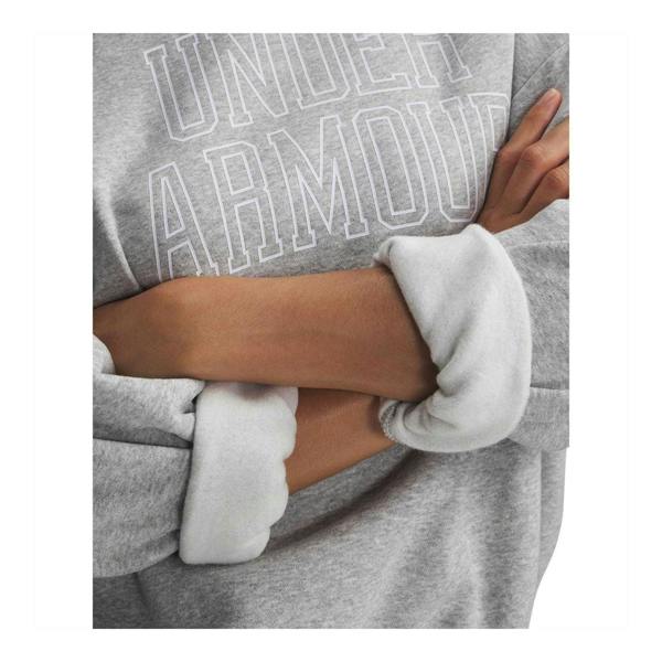 Under Armour Womens/Ladies Rival Fleece Relaxed Fit Sweatshirt - Frost Gray - 