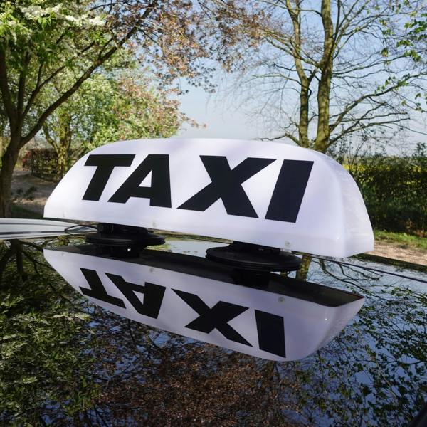 Taxi Roof Sign Illuminated Vacuum Mounted Ideal for Glass & Aluminium Signage Display Board - Light Up