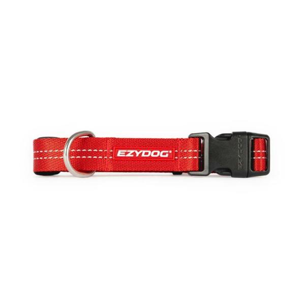 EzyDog Essential Adjustable Dog Collar in Red