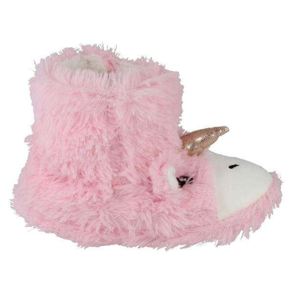 Spot On Ladies Unicorn Bootee Slippers - X2111