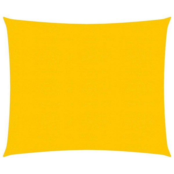 Berkfield Sunshade Sail 160 g/m�__ Yellow 2.5x3 m HDPE