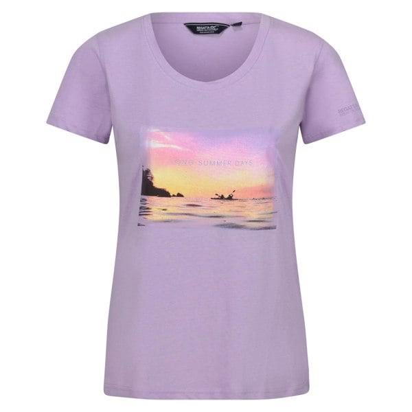 Regatta Womens/Ladies Filandra VIII Scenery T-Shirt - Purple Rose